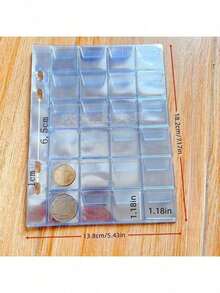 10 件标准孔 12/24 口袋大容量硬币邮票收集存储相册页面，用于贴纸、补丁、返校、学校用品、储蓄计划、双周储蓄计划、10000 储蓄计划、储蓄策略