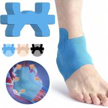 10 PIEZAS de Cinta Kinesiológica para Tobillo, Cinta para Tobillo Precortada, Transpirable, Cinta Kinesiológica Atlética Elástica para Soporte de Tobillo y Músculo para talla grande Deportes - Multicolor - Ver 1