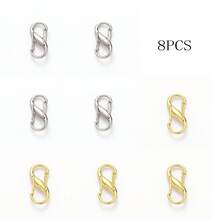 4pcs/pack Multi-function Chain Adjuster For Key Ring, Bag With S-shaped Spring, 8-word Buckle - Multicolor - View 14