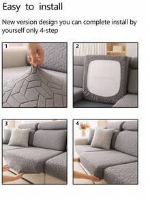 1 Stück dehnbarer Sofabezug Anti-Rutsch Komplett-Hülle für Sofarückenlehne, Alljahreszeitenuniverselle Sofabezug-Überwurf, waschbar und staubdicht, passend für Schlafzimmer, Büro, Wohnzimmer Kombination und L-förmiges Sofa