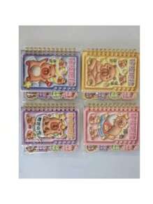 Sanrio 1pc Cute Cartoon Embossed Spiral Notebook, Student Pocket Memo Book, Children Gift Stationery School Supplies,Back To School