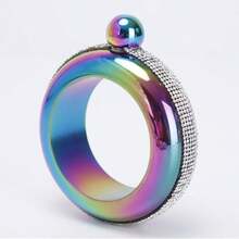 1 件时尚不锈钢隐形酒瓶，适合女士、葡萄酒、酒精、烈酒、派对饮具、夏季礼物