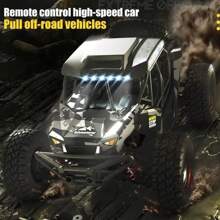1:16 RTR Voitures RC électriques rapides sans balais pour adultes, Camion RC tout-terrain électrique 4x4 à grande vitesse avec 2 batteries Lipo, vitesse maximale de 42 mph