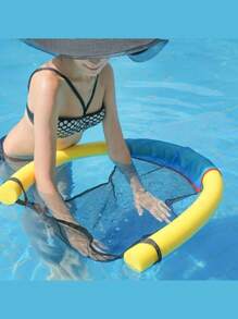 1 Stück Netz-Poolstuhl Aufhängung, sicherer schwimmender Stuhlnetz, Wasserspiel Netztasche, schwimmender Stuhl, verstellbarer Netz-Schwimmpool Liege - strapazierfähige Polyester Wasserhängematte, Pool Zubehör. Geeignet für Verwendung im Pool, Poolmöbel, Strandnutzung, Pool, Wasserspiel Liege, Sommer Wasserspiel Party.