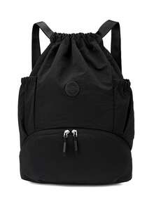 1 件大容量休闲运动健身包男女款，纯色干湿分离瑜伽健身包带鞋隔层，可游泳、篮球、户外徒步背包 - 彩色 - 查看 14