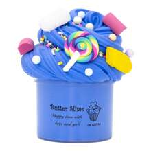 70ML Stretchy Butter Slime Fluffy, Lollipop Donut Scented Charms Slime Kit, Non-Sticky Polymer Clay, For Christmas Plasticine Slime Party Toy