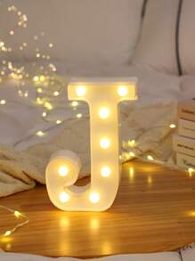 1pc Letter Lights For Holiday Party Decor, Children's Room Decor, 26-Piece English Alphabet & Numbers LED Decorative Light, BABY Anniversary, 6.3inch/16CM, Birthday Decoration And Gift, Holiday Decor And Party, Wedding Decoration, Home Bedroom Decor, Living Room/Gathering Decor, Camping, Warm White Lighting