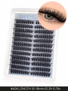 Lash Clusters Natural Individual Lashes432/216Pcs Wispy Cluster Eyelash Extensions D Curl Lash Extension Volume Cluster Lashes (30D 40D 50D 60D 80D 100D Mixed, 10-16MM) Extension Dramatic Eyelash Extensions Eyelashes Clusters.Wedding Bride Makeup Tools