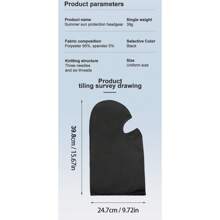 Pasamontaña de unicolor desgastado PHMAX, máscara facial a prueba de viento y cálida para hombres y mujeres, adecuada para motocicleta, bicicleta, esquí
