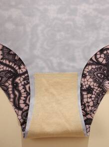 10 piezas Bragas triangulares de mujer con estampado floral sin costuras, ropa interior femenina cómoda y casual