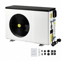 Electric Pool Heat Pump, 22250 BTU, Pool Heaters For 3171-6605GAL Above And In Ground Pools, Low Noise, Heating And Cooling Highly Efficient & Energy-Saving Pool Water Heater AC120V 60Hz - US A Type Plug(110-127V) - View 8