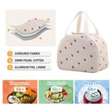 GODWOODS Insulated Black Daisy Lunch Bag For Women Men, Lunch Containers Reusable High Capacity Lunch Tote Bags For For Work Picnic Back To School School Stuff Bag For School Cooler Bag Picnic Accessories School Accessories
