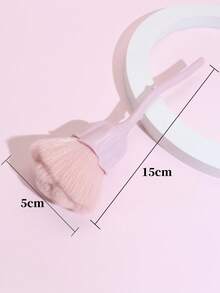 1pc Large Rose Shaped Blush Brush, Highly Attractive Multi-Functional Face Make-Up Tool With Soft Fluffy S For Powder /Highlighter,Foundation Brush,Concealer Brush,Blush Brush,Contour Brush,Blush Brush,Bronzer Brush,Powder Brush,Foundation Brush,Blush Brush - Pink - View 5