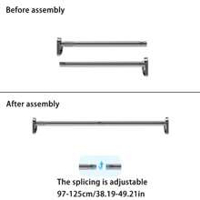 Adjustable Tension Rod - Made Of Stainless Steel With Plastic End Caps, Easy Installation Without Drilling, Suitable For Shower Curtains, Curtains, Closets, Balcony Drying - Available In Silver, Black, White And Grey Room Decor Bathroom Accessories Back To School