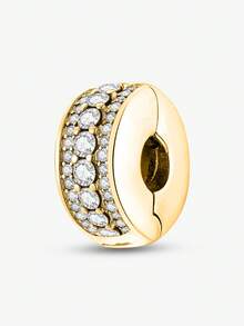 1 pieza Cuentas de plata de ley 925 con diseño de Ángel del Amor y Torre, adecuadas para hacer pulseras, brazaletes y otros accesorios de joyería DIY para mujeres, niñas y decoración diaria. - Dorado - Ver 18