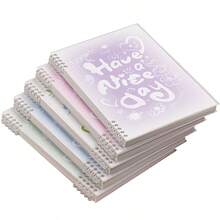 2 Stücke B5 Doodle Lose Blatt Notizbuch, 60 Blatt pro Buch, glatte Schreibfläche, abtrennbarer Spiraleinband, austauschbare Innenseiten, geeignet für Lernen, Büro, Schule, Outdoor Reisen, Zeichnen, Skizzieren, Valentinstag