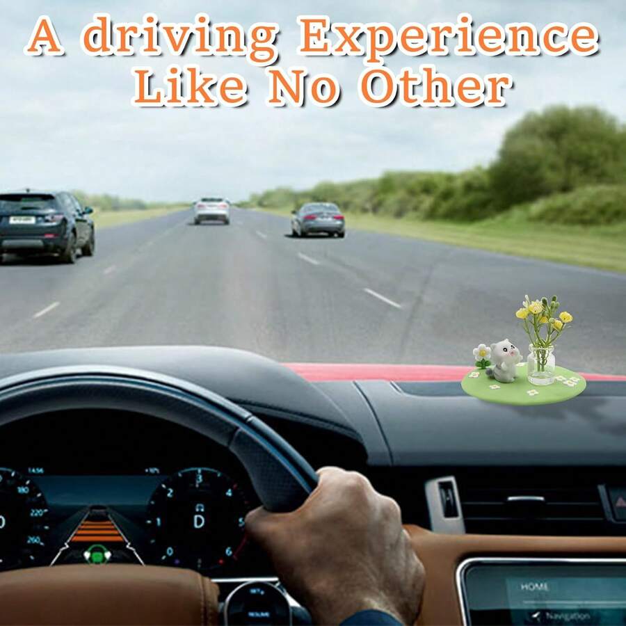 可爱创意装饰防滑垫，适用于仪表板、汽车内饰装饰