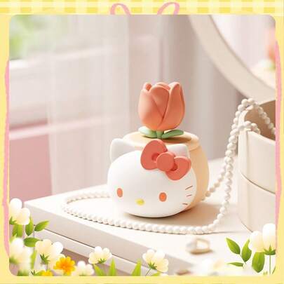 三丽鸥家族迷你盆栽系列：治愈系桌面盆栽摆件，三丽鸥卡通人物主题盆栽，日本可爱文化周边，三丽鸥饰品，生日礼物