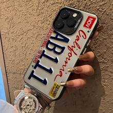 Una funda elegante para teléfono no incluye un cordón ni un soporte. Funda para teléfonoóvil con diseño de placa de matrícula de Nueva York, diseñcon el horizonte de la ciudad y letras llamativas, adecuada para los modelos 16, 15, 14, 13, 12 y 11 Pro, fabricada en material TPU y ofrece protección a prueba de golpes. para entusiastas de los viajes, regalo para amigos, familiares, cumpleaños, días festivos y ocasiones especiales. - Blanco - Ver 7