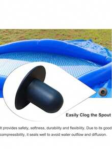 2 piezas Kit de tapones de PVC para piscina, accesorios de piscina tapa de cierre para bomba filtrante para piscinas Intex de suelo - Conectores con diámetro interno de 2,9 cm - Multicolor - Ver 6