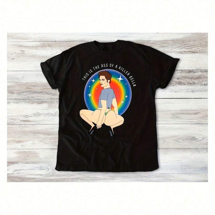 This Is The Ass Of A Killer Bella T Shirtie Twilight Edward Cullen Meme Funny Graphic   Wo Oversized Cotton S - Black - View 1