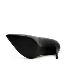 Royalz Croco High Heel Pumps With Thin Curves In Black - Black - View 5