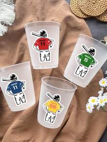 Baseball Name Decals | Personalized Custom Baseball Stickers | Names And Numbers Of Team Baseball Decals | Baseball Gifts | Custom Baseball Letter Stickers Sports Gifts - Multicolor - View 5