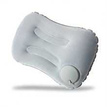 1pc Portable Hand Press Inflatable Pillow, Travel Neck & Lumbar Support Cushion, Foldable Travel Essential, Suitable For Prolonged Sitting, Camping, Travel Tent, Outdoor Business, Office Napping, Airplane, Train, Study, Driving - Multicolor - View 11