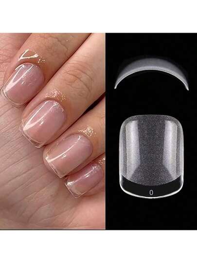 Kit 120pcs Pontas De Unhas Em Gel , Postiças Extra Curtas Pré-Formato , Prensa XXS De Vários Tamanhos Helen Color