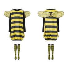 Halloween Bee Costume For Women Funny Bumble Bee Outfit With Knee-High Socks And Hair Hoop Cosplay Party Costumes - Yellow - View 8