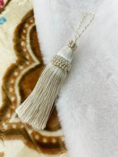 米色流苏配饰、时尚配饰、家居装饰配饰、沙发枕头配饰、窗帘配饰、DIY 珠宝用品