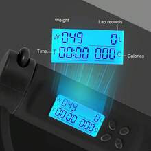 Cuerda de salto, con mango con peso digital, cuerda de salto con contador de calorías para entrenamiento, fitness, cuerda de saltar de velocidad de ejercicio ajustable para hombres, mujeres, niños, - Negro - - Ver 4