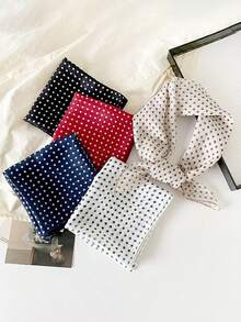 1pc Women New Arrival All Bohemian Small Square Scarf/Headscarf, Floral Print, Versatile, Spring/Summer For Dress - QM58027 - View 9