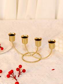 1pc/3pcs Alloy Candelabra Metal 5-Arms/3 Arms Candle Holders Home Wedding Ornament Candlesticks Event Candle Stand Table Centerpiece, Home Decoration
