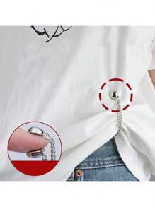 3 pièces Pinces de pantalon et de poignet magnétiques réglables - Alliage durable, pinces d'ourlet détachables convenant pour les pantalons et les t-shirts. Pinces magnétiques d'ourlet de pantalon pour raccourcir la longueur sans couture. Attache magnétique puissante