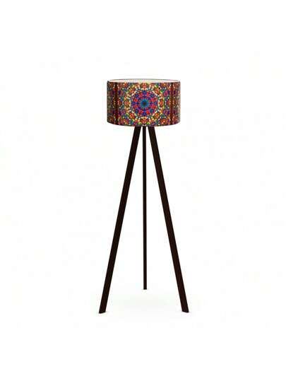 Well Home Zwart Tripod Vloer Lamp 100% PVC Shade, Lysergic, Tanganica Collection, 21x38x140, E27 Socket Max 60 W. Free Shipping 24/72h.