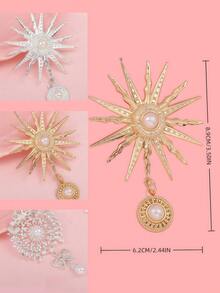 3件珍珠吊坠，适合女士制作项链、头饰、钥匙扣、吊饰、耳环。打造您自己的特色女士珠宝。DIY配饰。婚礼珠宝