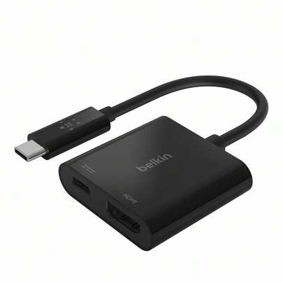  Adaptador USB - C a HDMI Negro Carga y Conecta - Belkin