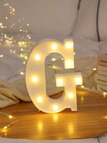 1pc Letter Lights For Holiday Party Decor, Children's Room Decor, 26-Piece English Alphabet & Numbers LED Decorative Light, BABY Anniversary, 6.3inch/16CM, Birthday Decoration And Gift, Holiday Decor And Party, Wedding Decoration, Home Bedroom Decor, Living Room/Gathering Decor, Camping, Warm White Lighting