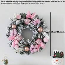 30cm Spring Wreath For Front Door Artificial Summer Wreaths Flower Garland For Front Door Outside Wall Window Decor Party Home Entrance Wreath Flowers Gifts Creative Artificial Garland Hanging Pendants Wedding Decoration Home Party Decor Farmhouse Holiday Decor