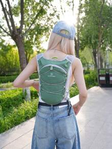 ceionkeust Unisex Lightweight Backpack, Large Capacity Outdoor Cycling Fitness Multifunctional Sports Hiking Backpack, Wearable Vest Style, Suitable For Travel, Commute, Students