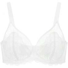 HSIA Minimizer Bras Women Large Bust Full Coverage Lace Plus Size Bra - Scales - White - View 4