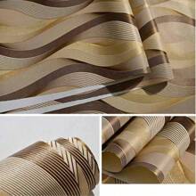 Modern Luxury Abstract Striped Self-Adhesive Wallpaper - Peel And Paste, Waterproof, Detachable, Vinyl Internet Famous Background Wall For Lining Living Rooms, Bedrooms, And Drawers