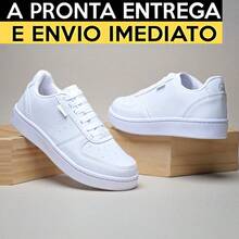 Men's Urban White Soft Skate Sneakers Valentine's Day - trắng - Xem 2