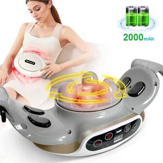 自动腹部按摩器，电动腹部按摩器，Type-C接口，2000mAh电池，电动腹部按摩仪，用于平坦小腹，也可用于腰部、背部、颈部和腿部，3种模式，适合家庭或办公室使用。