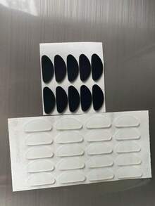 10/20/30件眼镜鼻托材料、自粘鼻托板、眼镜和太阳镜鼻托垫、眼镜配件 - 黑與白 - 查看 18