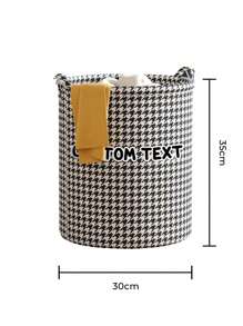 Custom Name Text Foldable Clothes Bucket Storage Basket Bathroom Storage Basket Toys Clothing Storage Basket Laundry Basket Bag Sundries Basket