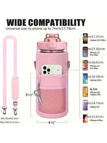 1PC HQ SBR Diving Material 40OZ Outdoor Sports Water Kettle Cover, Anti Slip Cup Cover That Can Cross The Water Bottle Bag Diagonally, Travel Essentials