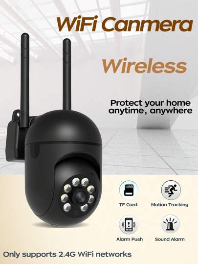 1080P 2.4G 360°PTZ WIFI Security Camera Add 64G Memory Card, Home/Pet Monitoring Mobile App, WiFi Home Security, Supports 2.4GHz Or 5GHz WiFi, Two Way Audio, Motion Detection, Person Tracking, Provide Single Monitor, Monitor Card (Memory Reading Capacity Of 58.2G) Specifications, Great Value The Vacation Season, Family/Relatives/Friends, Guards view 2