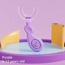 1 Pc U-Shaped Toothbrush, Toothbrush With Soft Silicone Brush Head, Manual Toothbrush, Oral Teeth Cleaning Design - Multicolor - View 12